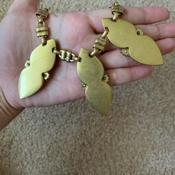 J. Crew gold & rhinestone necklace - Picture 8 of 10